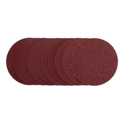 Draper 03158 Sanding Discs 125Mm Hook & Loop Assorted Grit - 40G 80G 120G 240G (Pack Of 10) 1