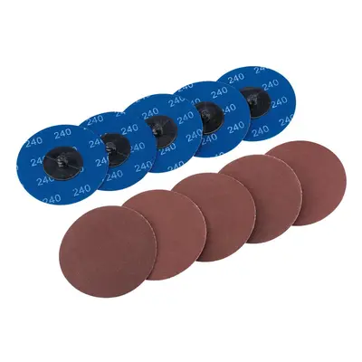 Draper 75619 Aluminium Oxide Sanding Discs 75Mm 240 Grit (Pack Of 10) per pack