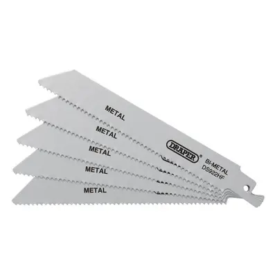 Draper 43460 Bi-Metal Reciprocating Saw Blades For Metal 150Mm 10Tpi (Pack Of 5) each 1