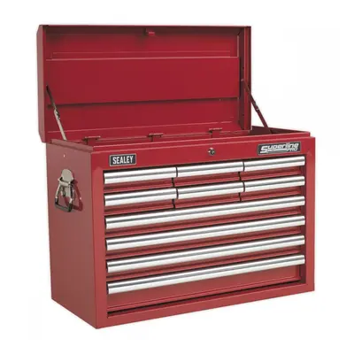 Sealey AP33109 Topchest 10 Drawer With Ball-Bearing Slides - Red