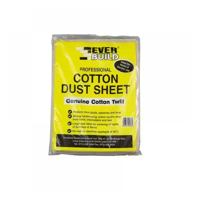 Everbuild Sika 484993 Cotton Dust Sheet 3.6 X 2.7M