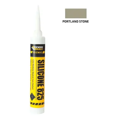 Everbuild Silicone 825 Portland Stone 380Ml