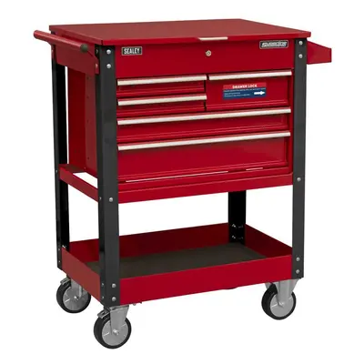 Sealey AP890M Heavy-Duty Mobile Tool & Parts Trolley With 5 Drawers & Lockable Top