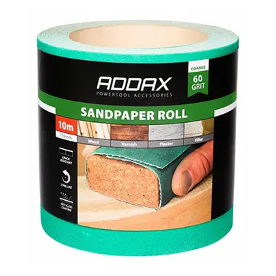 Timco 231022 Sandpaper Roll - 60 Grit - Green 115Mm X 10M Roll 1