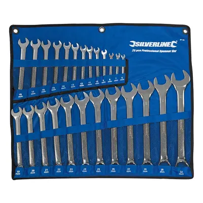 Silverline SP100 Combination Spanner Set 25Pce 6 - 32Mm Each 1