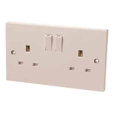 Dencon 4409NB Switched Socket 2-Gang 13A