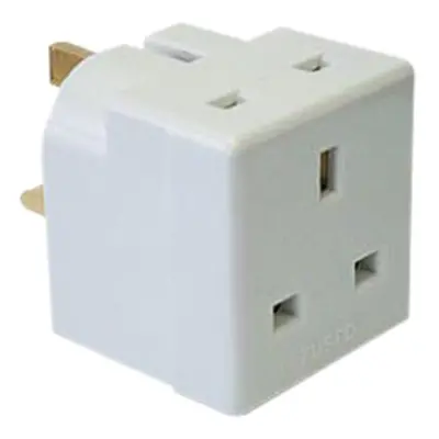 Dencon 5685NB 2 Way Adaptor 13A Fused