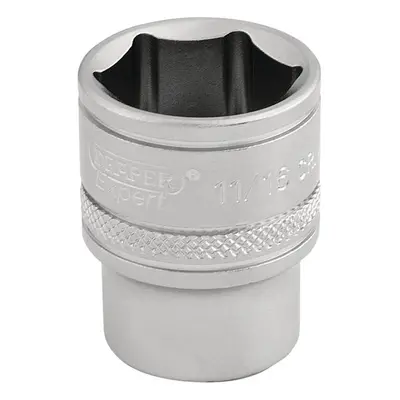 Draper Expert 16573 6 Point Imperial Socket 3/8in Sq. Dr. 11/16in each