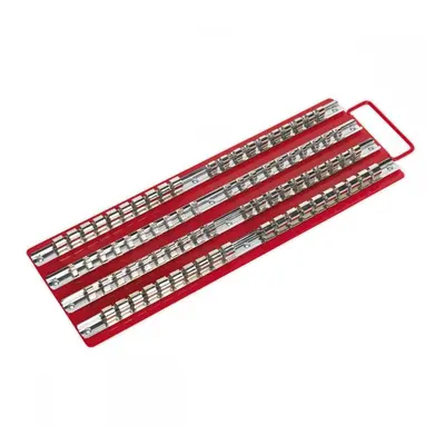 Sealey AK271 Socket Rail Tray Red 1/4in 3/8in & 1/2inSq Drive