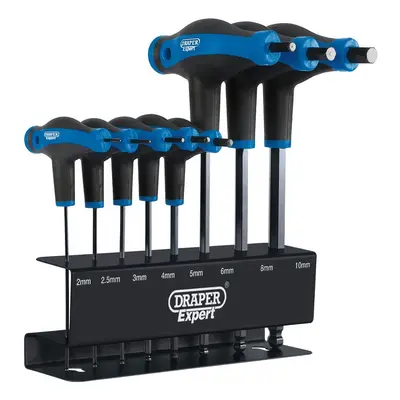 Draper Expert 33873 Soft Grip Metric Hex & Ball End T-Handle Key Set (8 Piece) per set 1