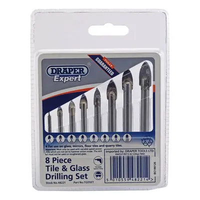 Draper Expert 48221 Tile And Glass Drilling Set (8 Piece) per set