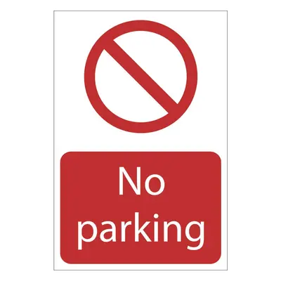 Draper 72935 No Parkingft Prohibition Sign 400 X 600Mm each