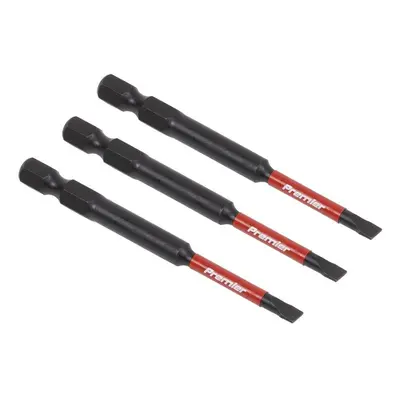 Sealey AK8251 Slotted 4.5Mm Impact Power Tool Bits 75Mm - 3Pc