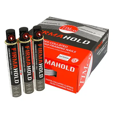 Timco CFGT50G Firmahold Collated Clipped Head Nails & Fuel Cells - Trade Pack - Ring Shank - Fir