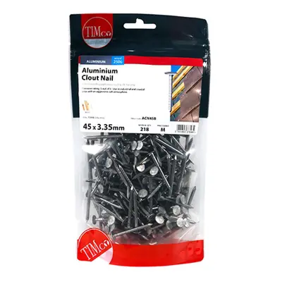 Timco ACN45B Clout Nails - Aluminium 45 X 3.35