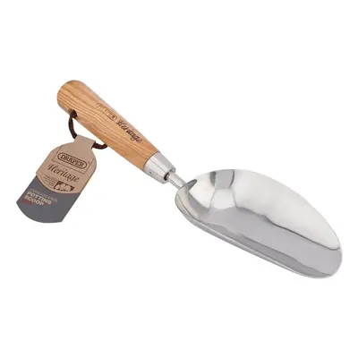 Draper 99024 Heritage Stainless Steel Hand Potting Scoop With Ash Handle each