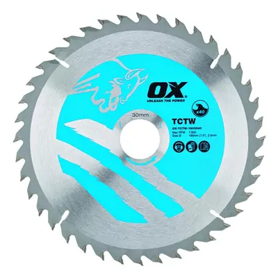 Ox Tools OX-TCTW-1903040 Ox Wood Cutting Circular Saw Blade 190/30Mm 40 Teeth Atb EA