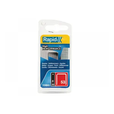 Rapid 40109503 53/8B 8Mm Galvanised Staples (Pack 1080)