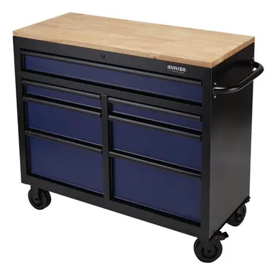 Bunker 08222 ® Workbench Roller Tool Cabinet 7 Drawer 41in Blue 1