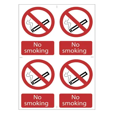 Draper 72166 No Smokingft Prohibition Sign (Pack Of 4) per set