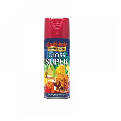 Plastikote 011120 Gloss Super Spray Bright Red 400Ml