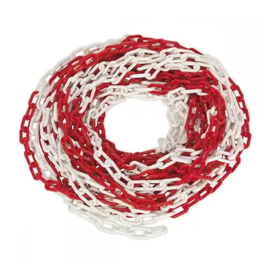 Sealey HSC25M Safety Chain Red/White 25M X 6Mm