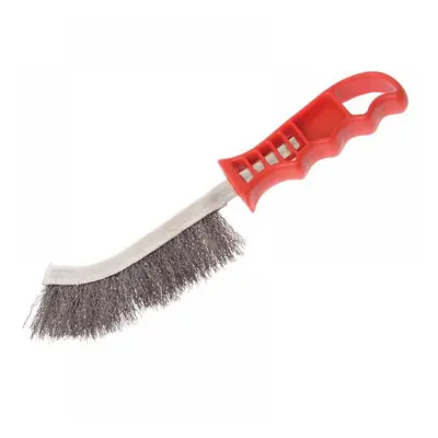 Faithfull 17130001 Wire Scratch Brush Steel Red Handle