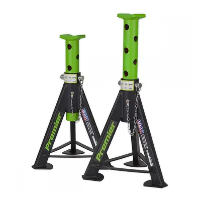 Sealey AS6G Axle Stands (Pair) 6 Tonne Capacity Per Stand - Green