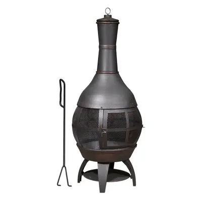 Sealey DG112 Dellonda Deluxe 360° Chiminea/Fire Pit/Outdoor Heater - Antique Bronze Finish - Dg1