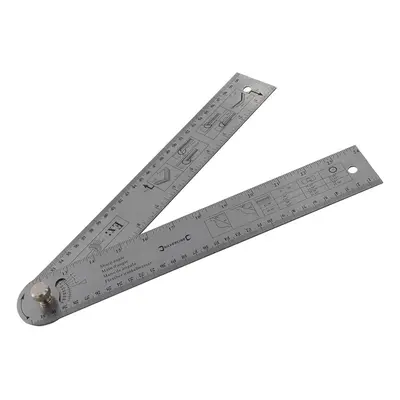 Silverline 783421 Easy Angle Protractor Rule 600Mm Each 1