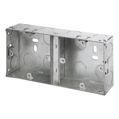 Dencon 8853NB Dual Metal Back Box 35Mm