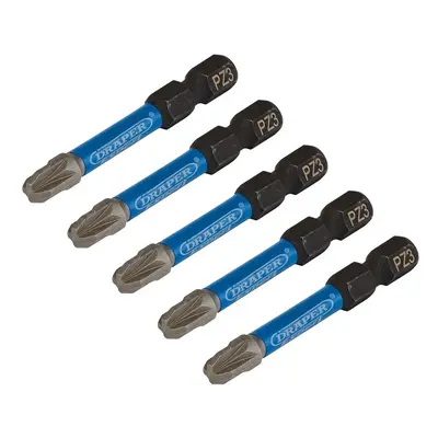 Draper Expert 05648 Pz-Type Impact Screwdriver Bits No.3 X 50Mm 1/4in Hex (Pack Of 5) each 1