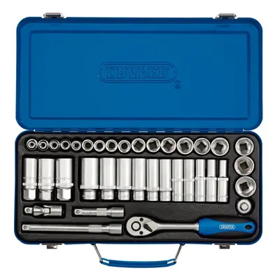 Draper 16367 Metric Socket Set 3/8in Sq. Dr. (37 Piece) per set