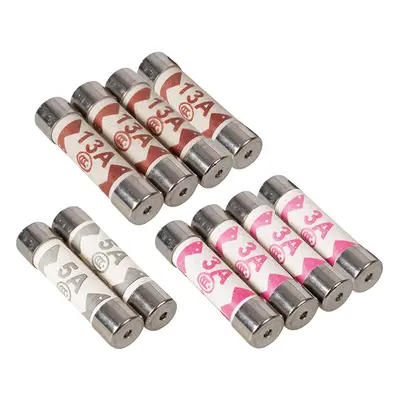 Powermaster 952591 Fuses 10Pk 3A 5A & 13A Each 10