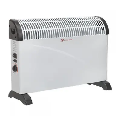 Sealey CD2005T Convector Heater 2000W 3 Heat Settings Thermostat Turbo Fan