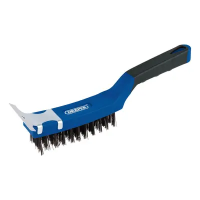 Draper 17182 4 Row Carbon Steel Wire Scratch Brush With Scraper 285Mm each