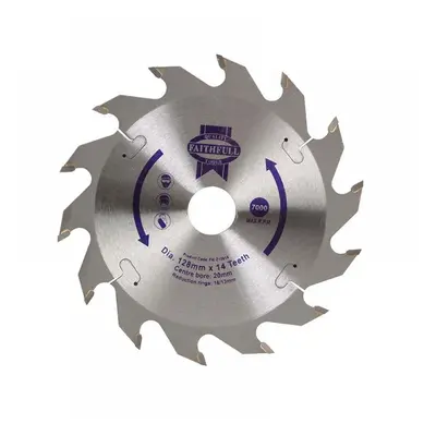 Faithfull FAIZ12814 Tct Circular Saw Blade 128 X 20Mm X 14T Pos