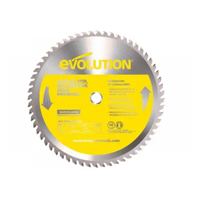 Evolution 90TBLADE Stainless Steel Cutting Chop Saw Blade 355 X 25.4Mm X 90T