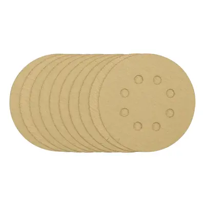 Draper 58111 Gold Sanding Discs With Hook & Loop 125Mm 120 Grit (Pack Of 10) each 10