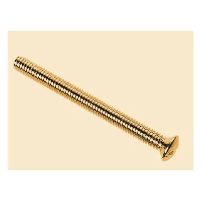 Dencon 1150B10NB Brass Switch/Socket Plate Screws 3.5 X 50Mm (Pack Of 10)