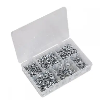 Sealey AB031FN Flange Nut Assortment 390Pc M5-M12 Serrated Metric