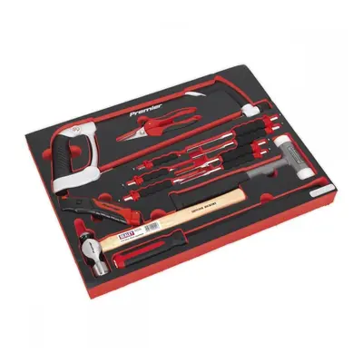 Sealey TBTP06UK Tool Tray With Hacksaw Hammers & Punches 13Pc