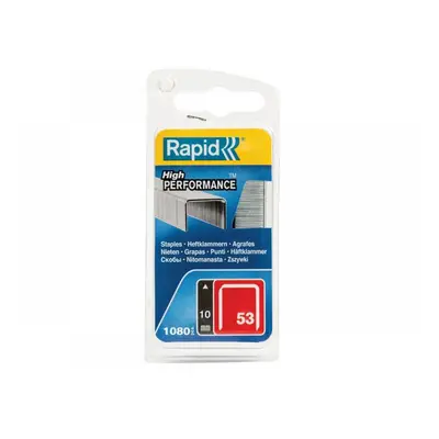 Rapid 40109504 53/10B 10Mm Galvanised Staples (Pack 1080)