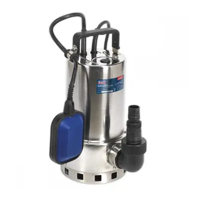 Sealey WPS225A Submersible Stainless Water Pump Automatic Dirty Water 225L/Min 230V