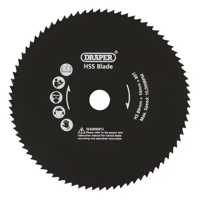 Draper 25914 89Mm Metal Cut Blade For Draper Storm Force® Mini Plunge Saw each