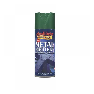 Plastikote 001296 Metal Protekt Spray Forest Green 400Ml