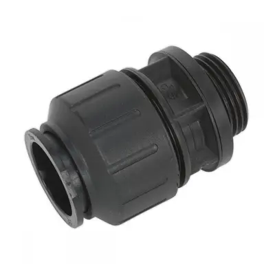 Sealey CAS28SA Straight Adaptor 28Mm 1inBsp Pack Of 2 (John Guest Speedfit® - Pm012818E)