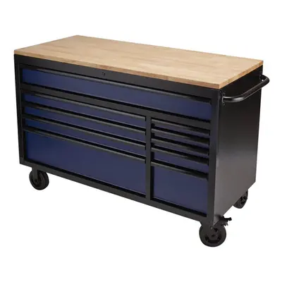 Bunker 08237 ® Workbench Roller Tool Cabinet 10 Drawer 56in Blue each 1