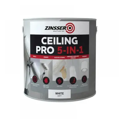 Zinsser ZN7380002C1 Ceiling Pro 5-In-1 2.5 Litre