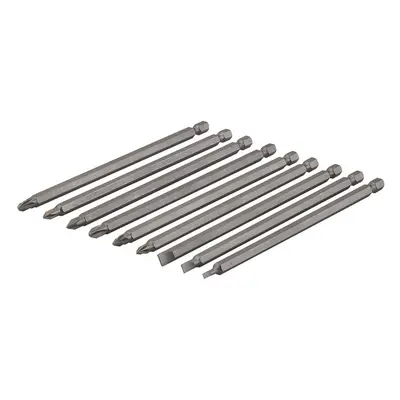 Silverline SB08 Extra-Long Power Bit Set 9Pce 150Mm Each 1